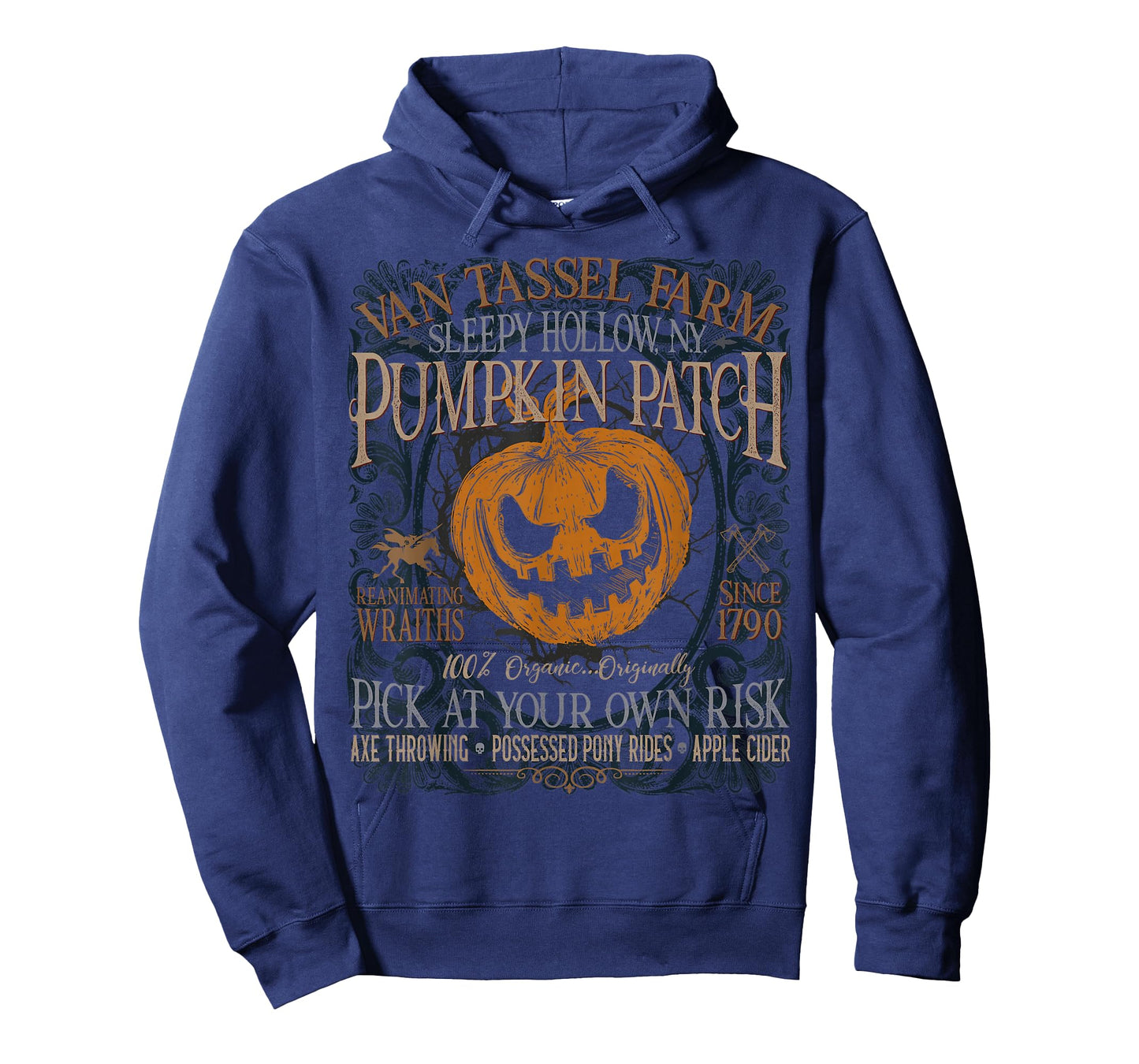 Sleepy Hollow Pumpkin Picking Farm Funny Halloween T-Shirt