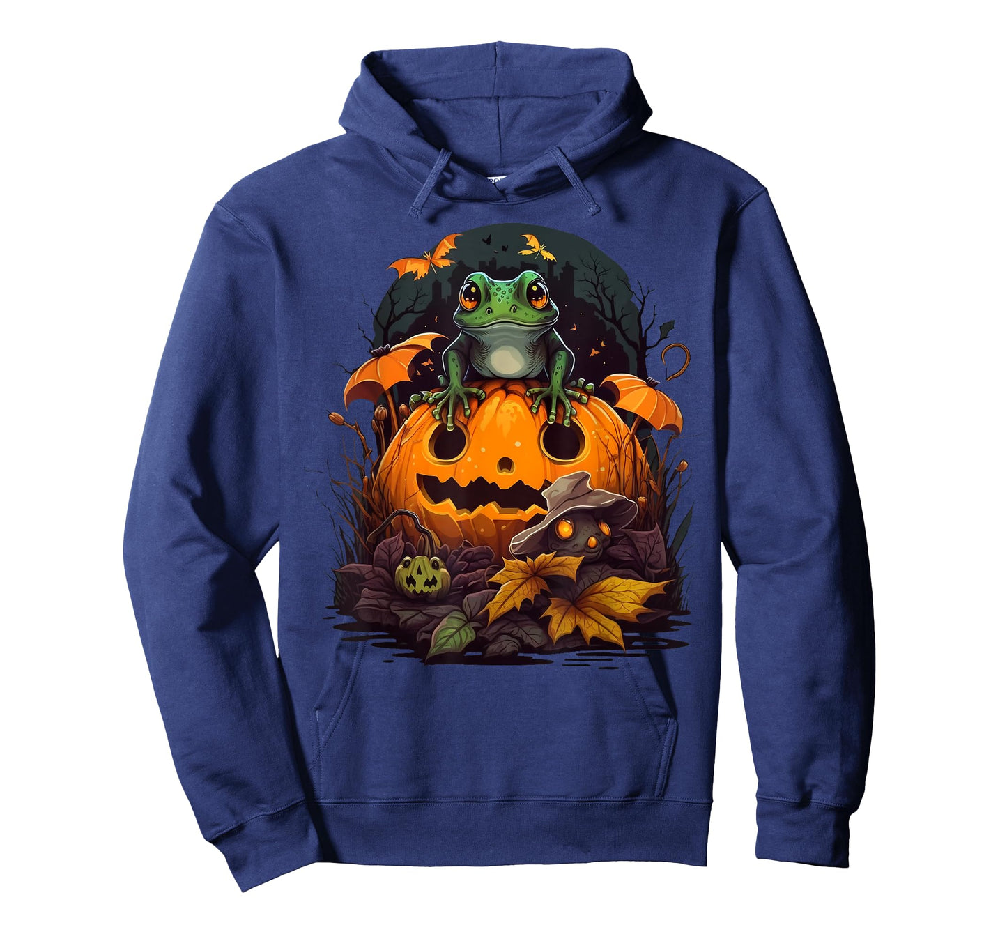 Pumpkin Frog costume on Frog Halloween T-Shirt