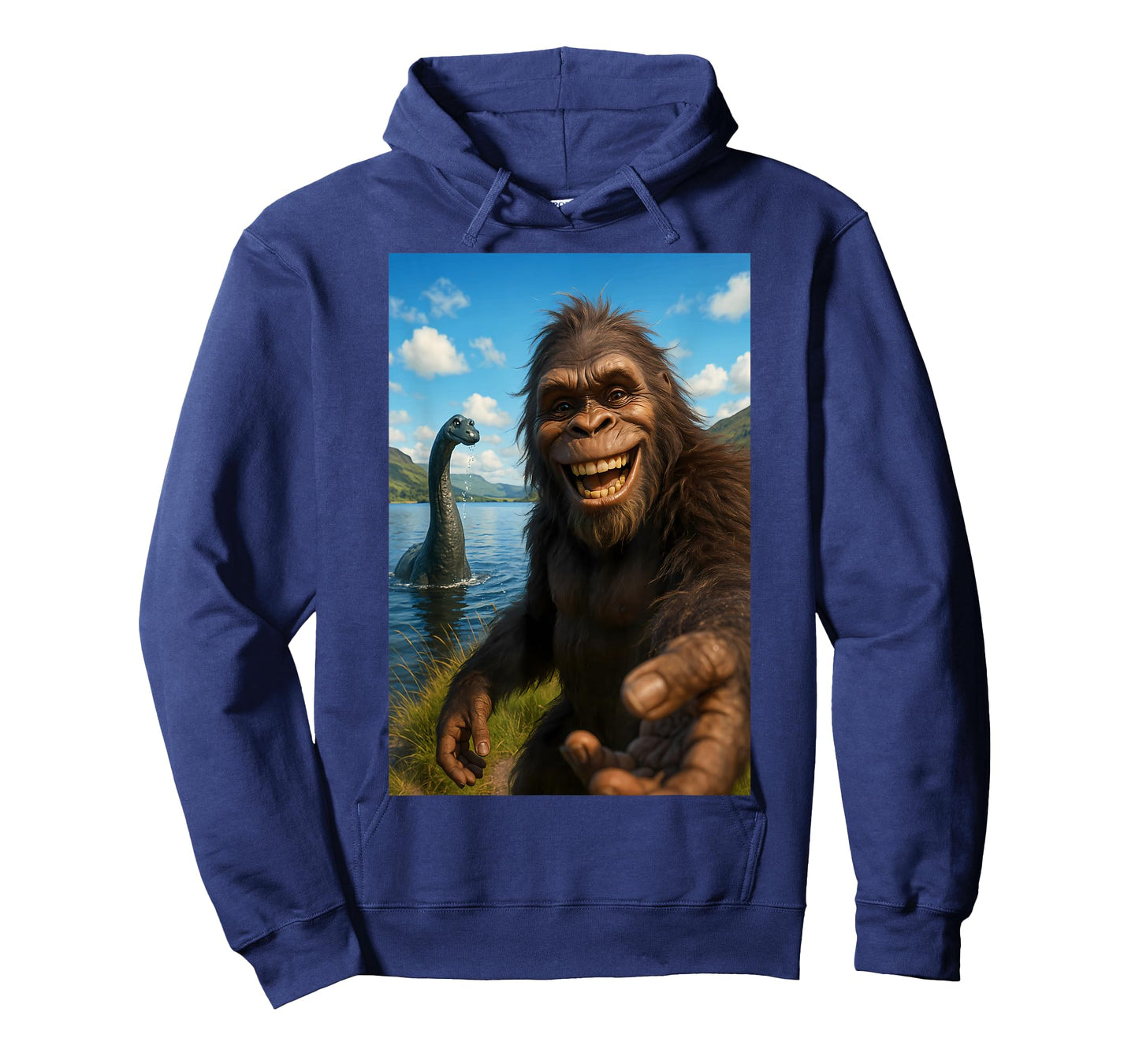 Funny Bigfoot Loch Ness Monster T-Shirt