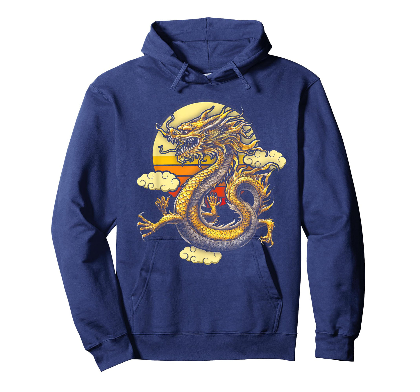 Sunset Traditional Chinese Dragon Symbol Of Power Strength T-Shirt
