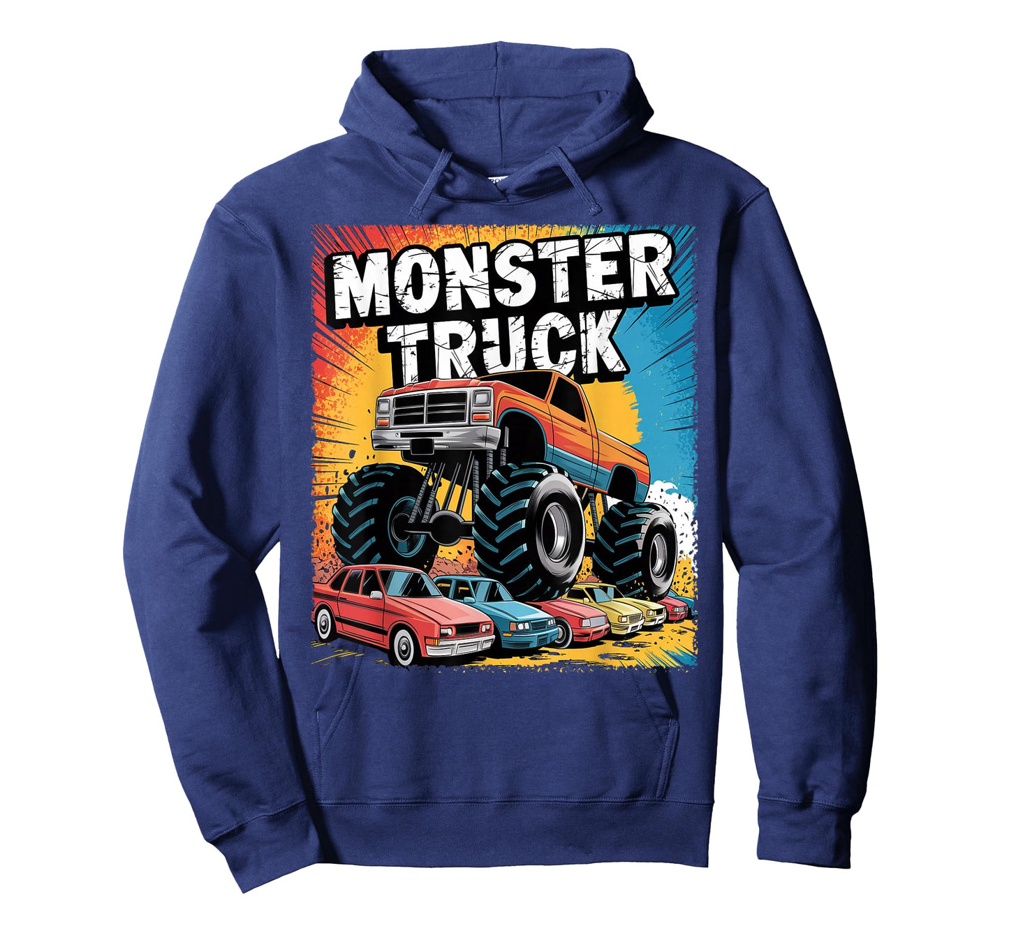 Monster Truck Crushing Cars Apparel for Monster Truck Lovers T-Shirt