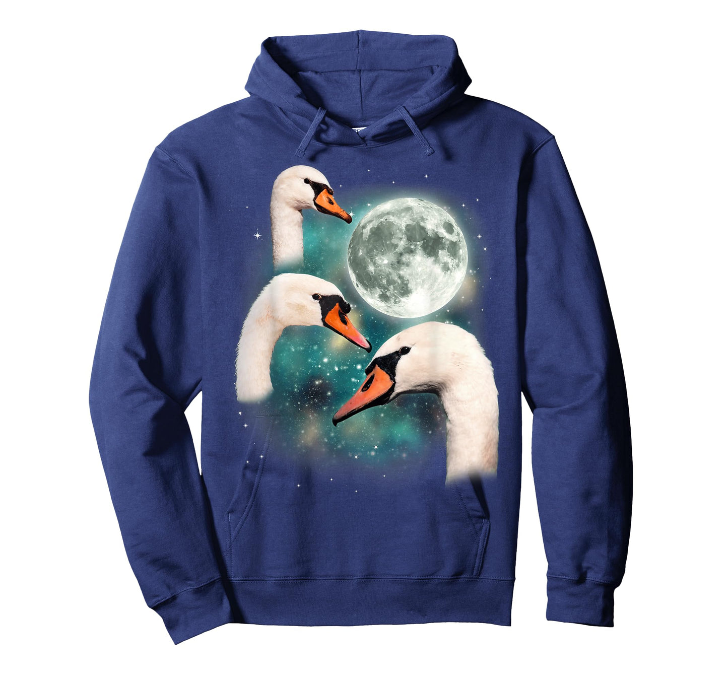 Three Swan Moon | 3 Swans Funny Bird Parody Cursed Meme T-Shirt