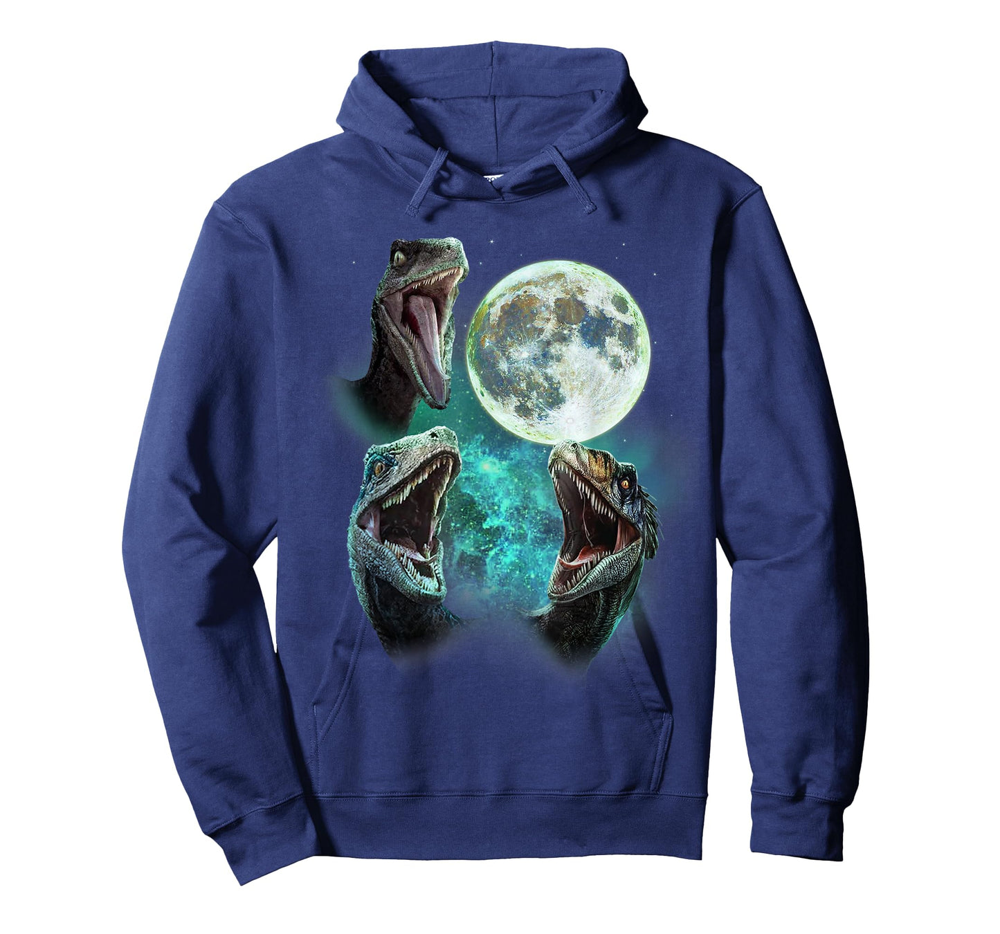 Velociraptors Howl at the Moon - Funny 3 Wolfs Parody T-Shirt
