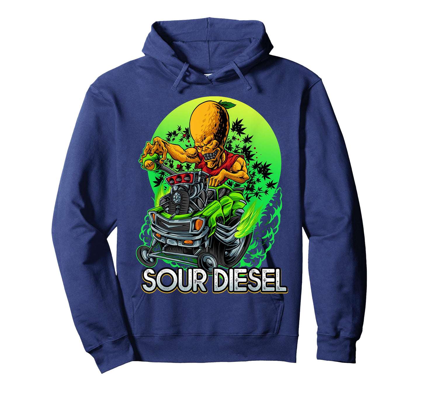 Sour Cannabis Diesel Marijuana Strain 420 Hot Alien Rod T-Shirt