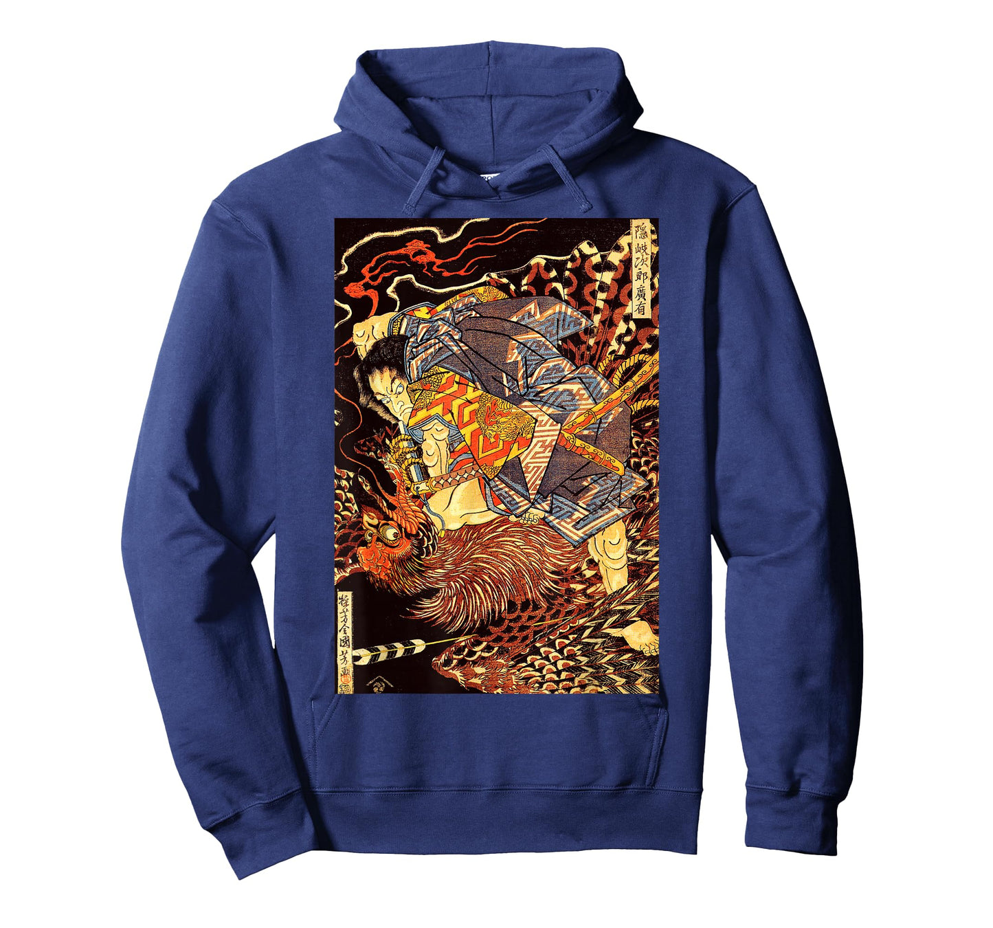 Japanese Vintage Artwork Samurai Against The Phoenix Art T-Shirt