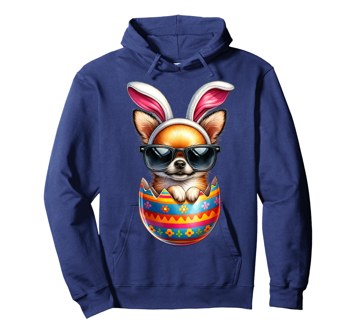 Chihuahua Dog Lover Easter Egg Happy Easter Bunny Ears Men Women Kids T-Shirt