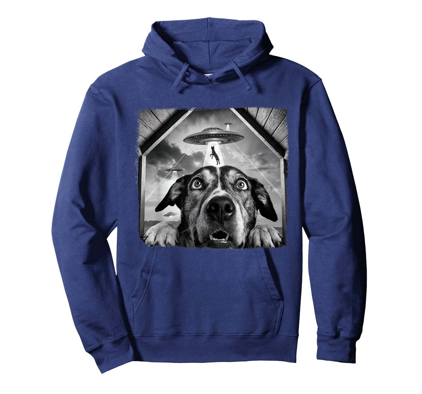 Dog Abducted By Aliens Funny Halloween Ufo Dog Mom Dad T-Shirt for Men Women
