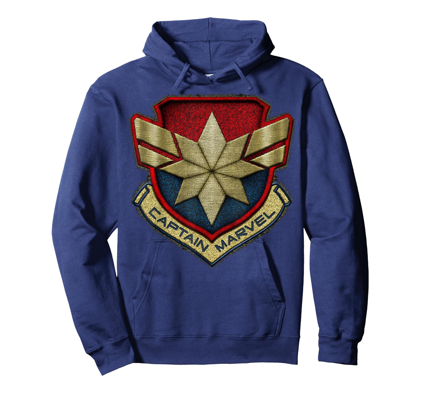 Marvel Captain Marvel Stitch Badge Logo T-Shirt