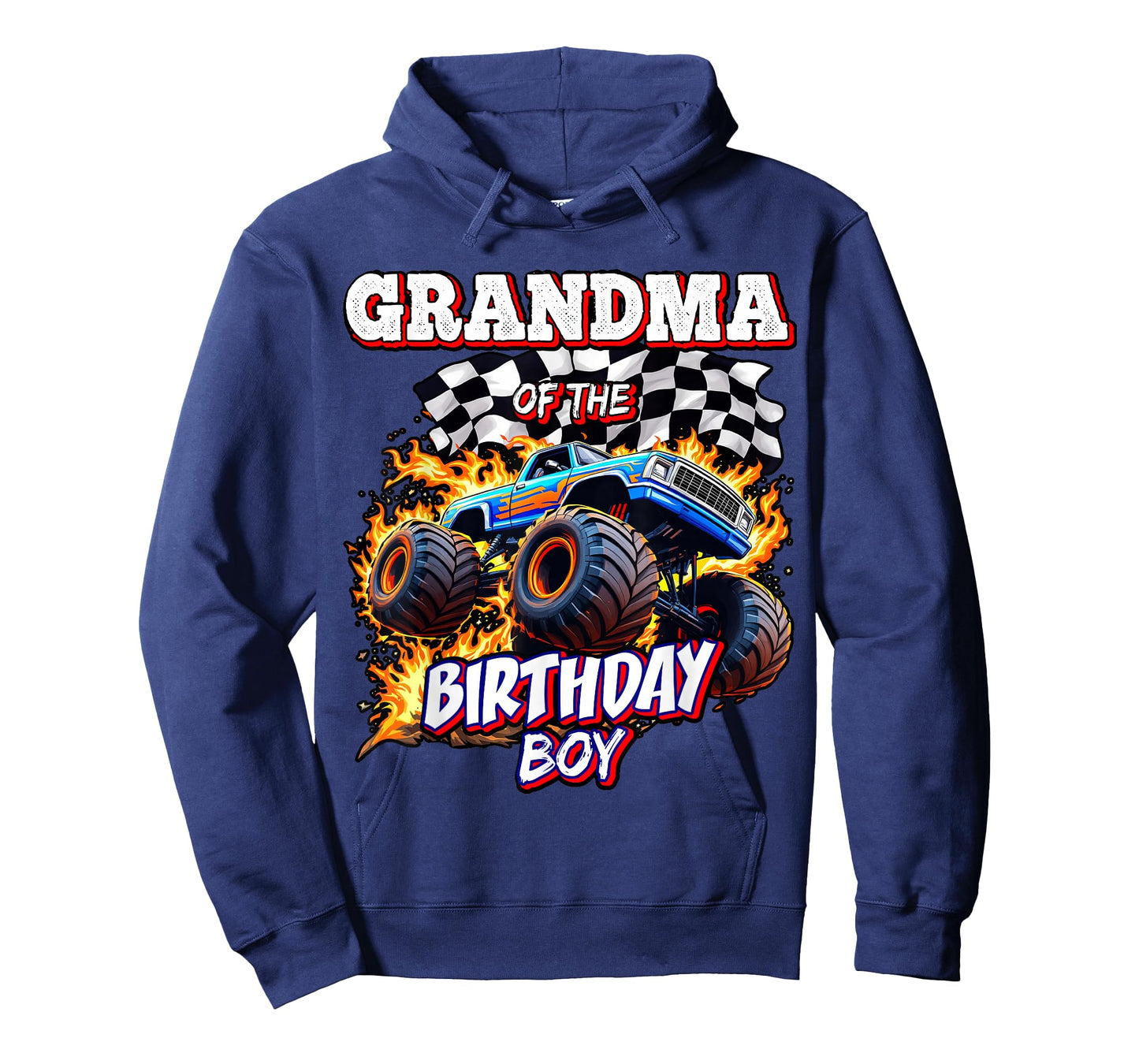 Grandma of the Birthday Boy Monster Truck Birthday Party T-Shirt