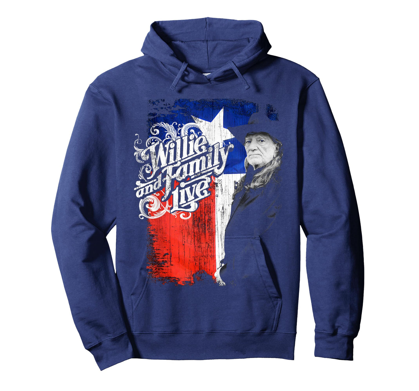 Willie Nelson and Family Live Texas Flag Tee T-Shirt