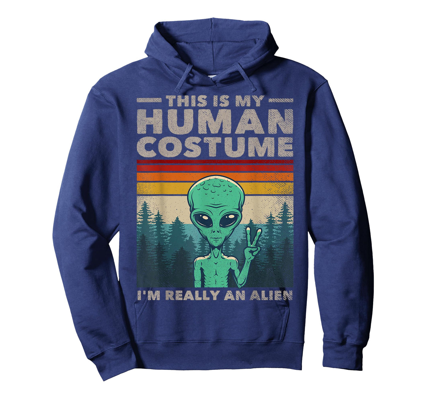 This Is My Human Costume I'm Really An Alien Retro 70s 80s T-Shirt
