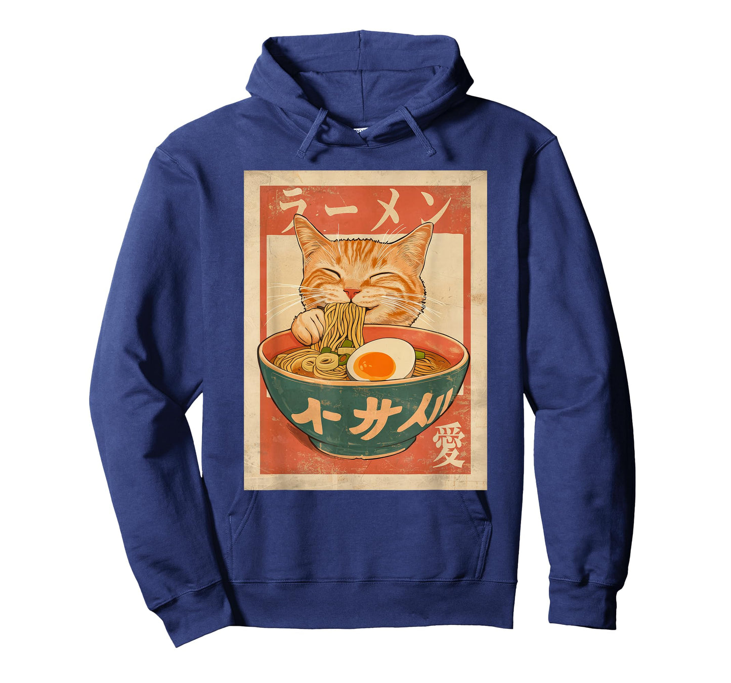 Cat Ramen Funny Vintage Graphic Tee Kawaii Japanese Anime T-Shirt