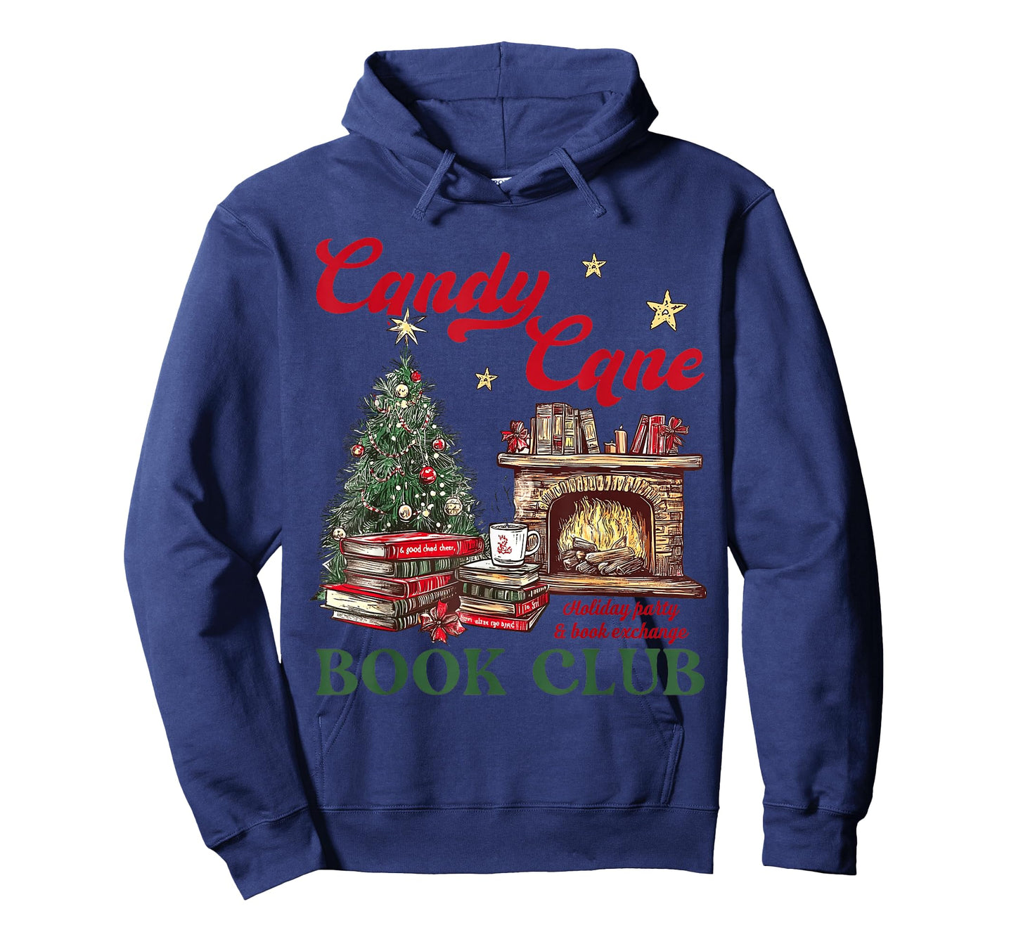 Candy Cane Book Club Holiday Party & Book Exchange T-Shirt