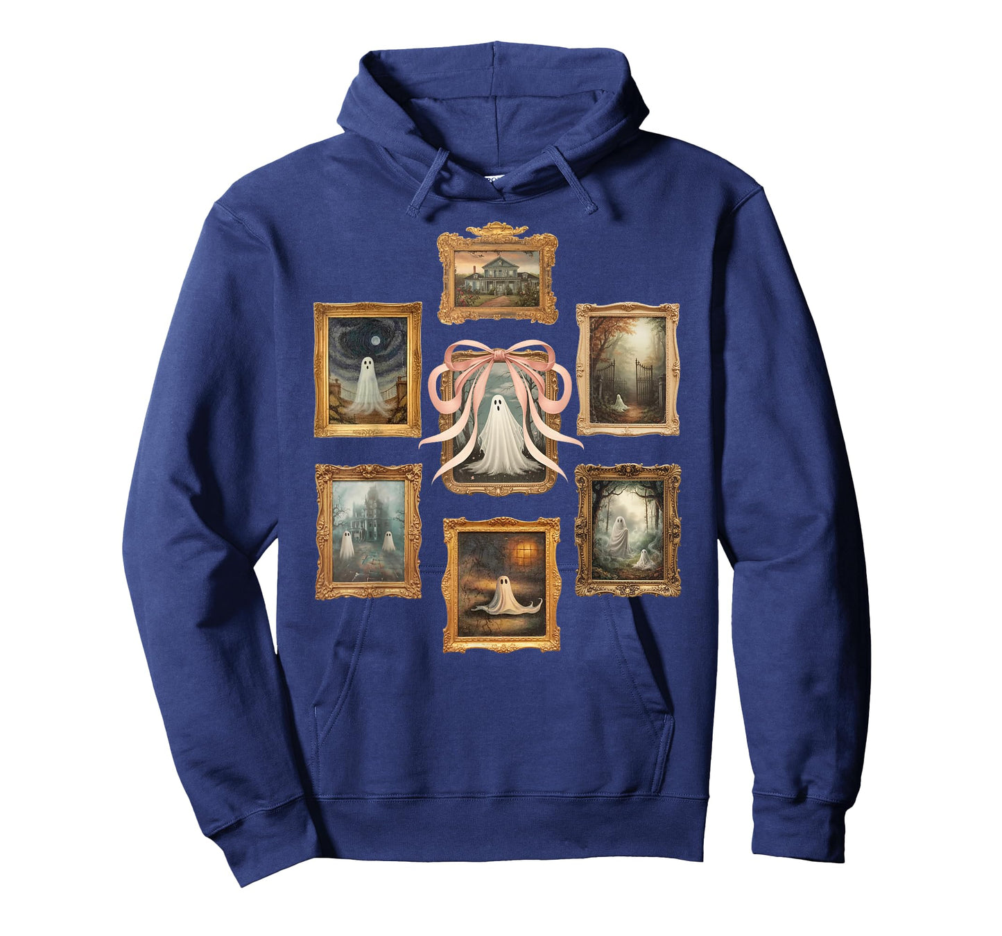 Retro Ghost Frames Halloween Spooky Season Ghost T-Shirt