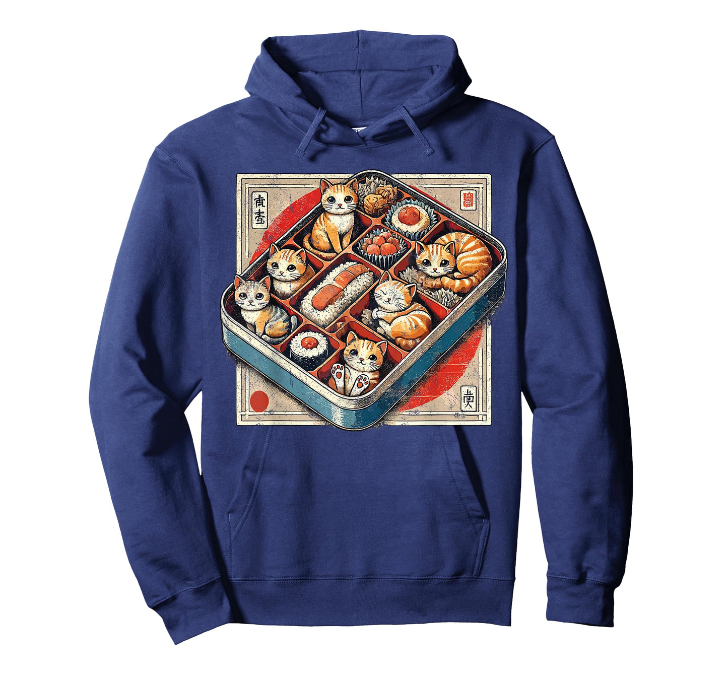 Bento Box Chibi Cats Japanese Funny Graphic Kawaii Cat Anime T-Shirt
