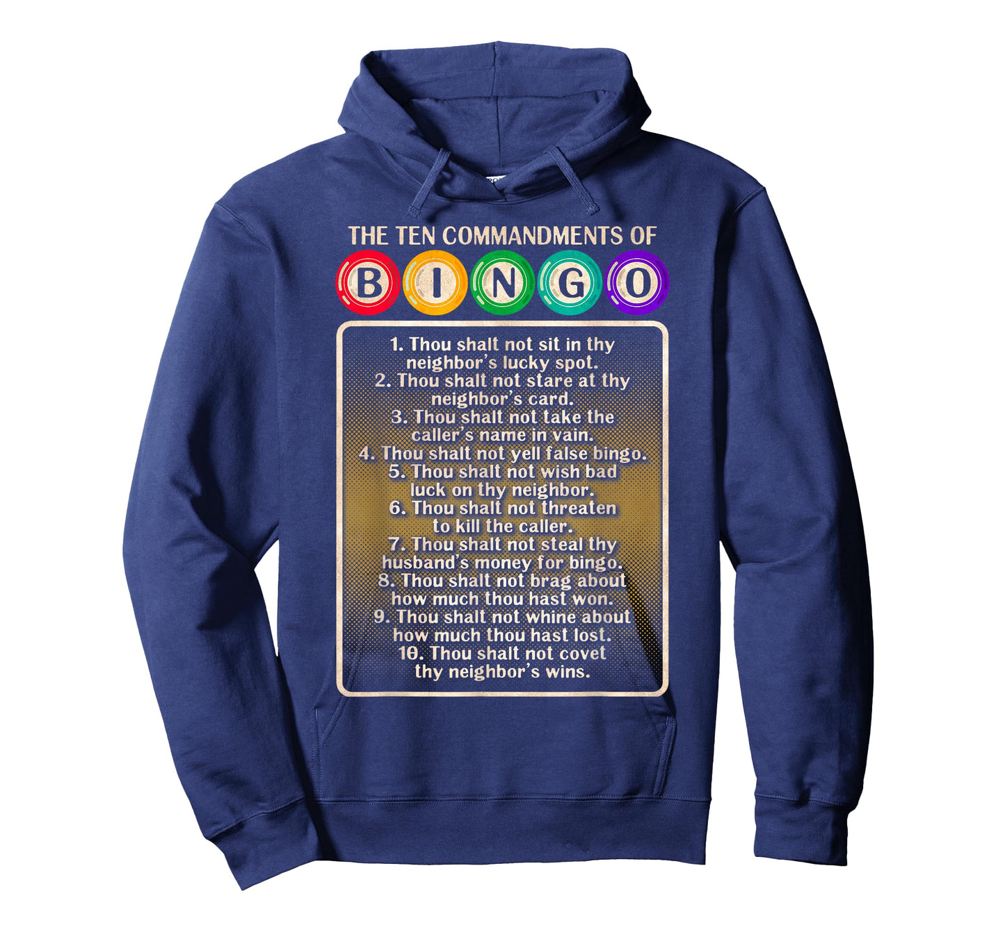 10 Commandments Of Bingo - Bingo Player T-Shirt