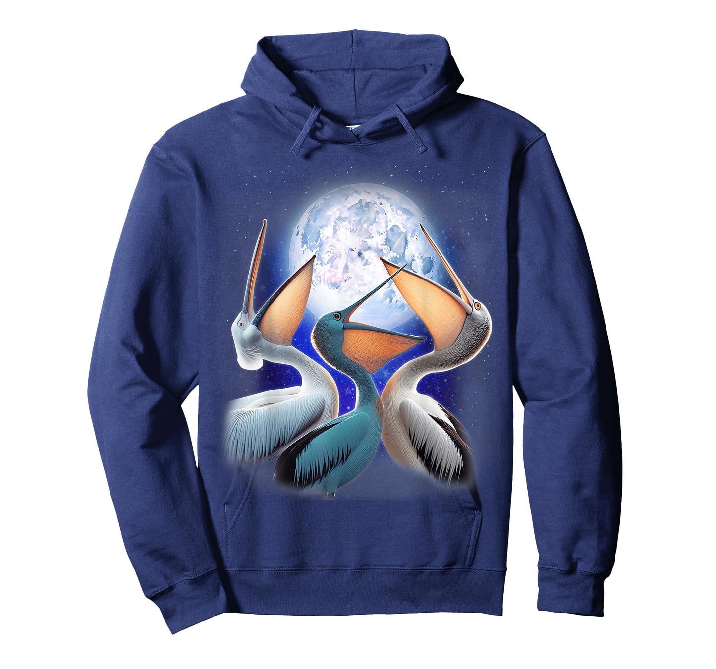 3 Pelicans Howling At The Moon Funny Pelican Bird Lover Kids T-Shirt