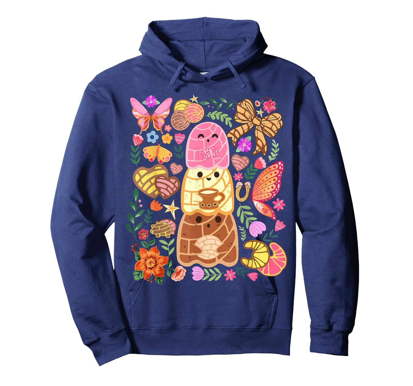 Boho Pantasmas Ghost Pan Dulce Conchas Mexican Halloween T-Shirt