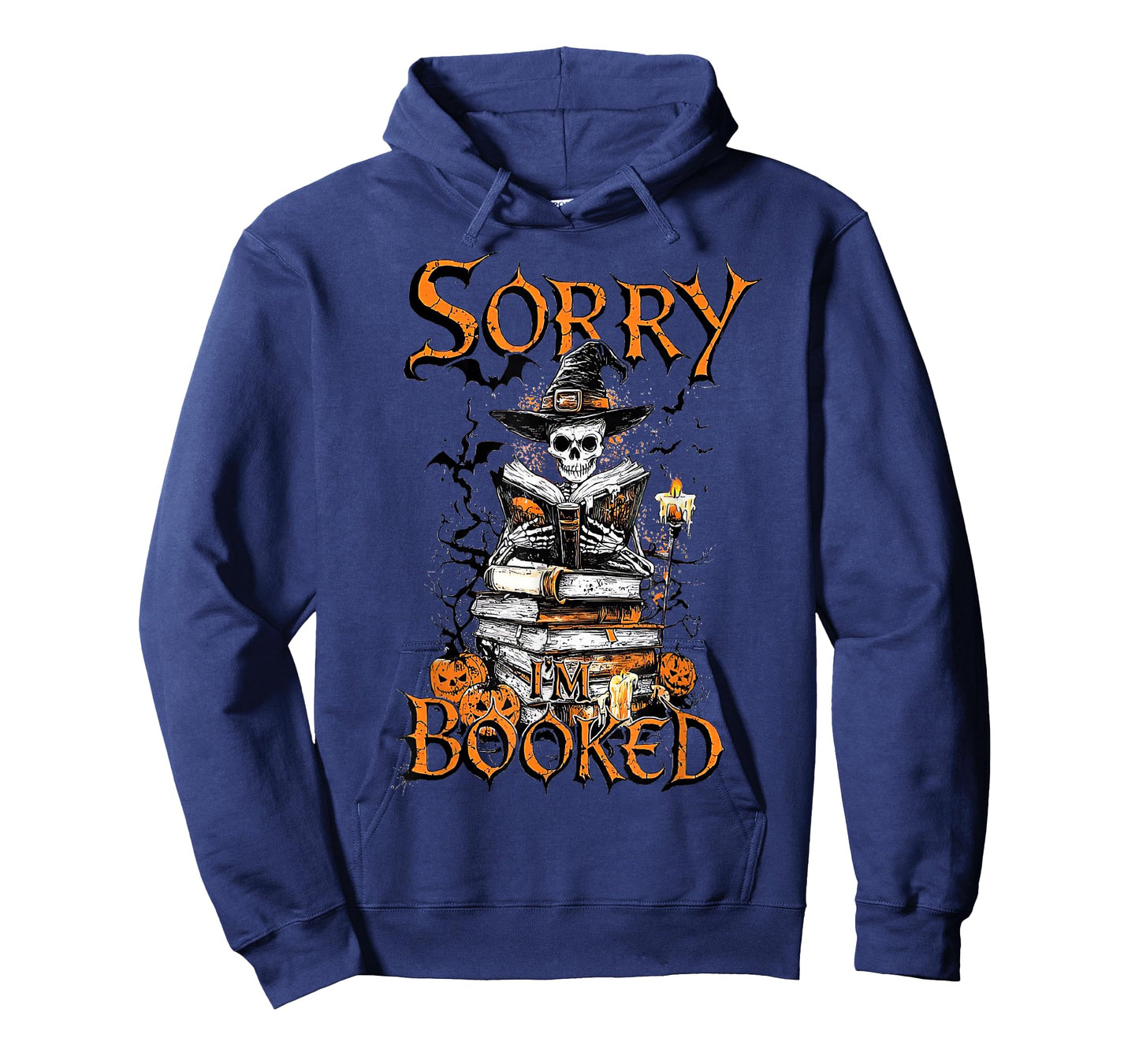 Sorry I'm Booked Funny Bookworm Book Lover Ghost Halloween T-Shirt