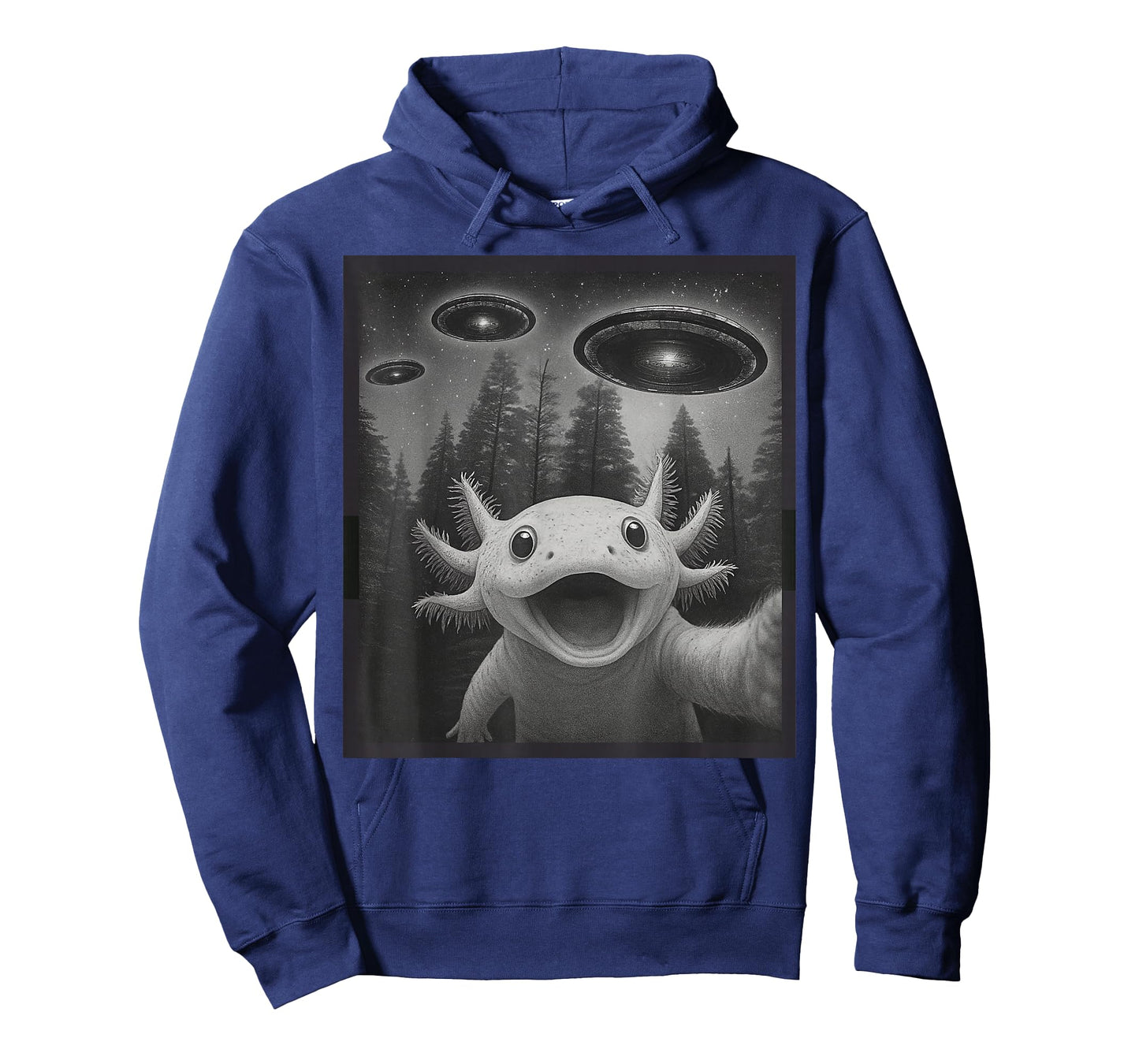 Funny Axolotl Selfie Alien UFO Gifts for Men Women Boy Kid T-Shirt