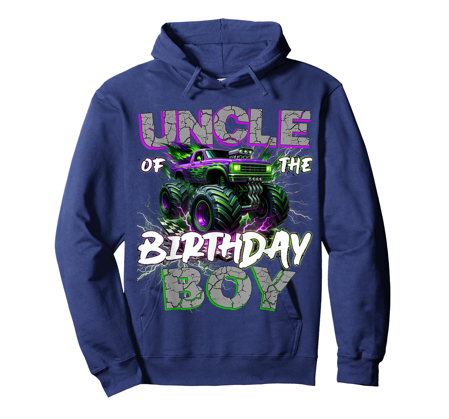 Uncle Of The Birthday Monster Truck Family Matching Party T-Shirt