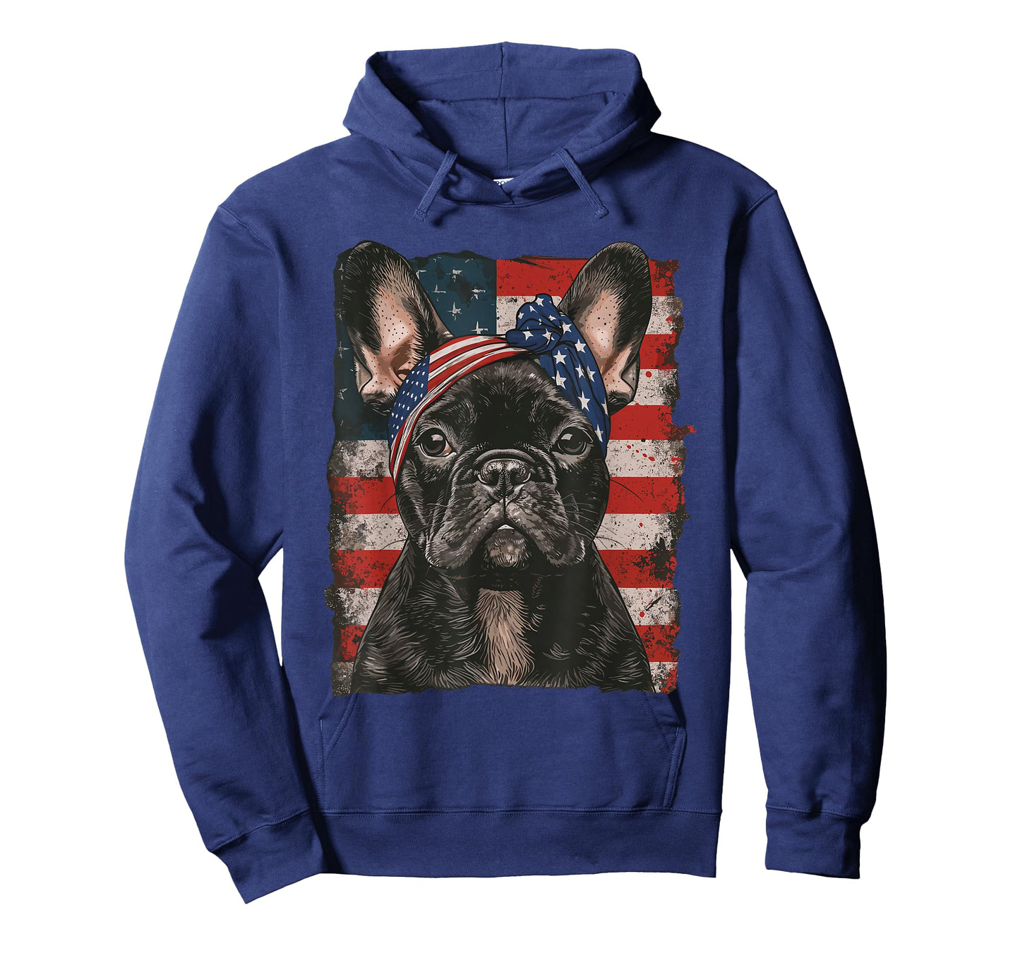 French Bulldog Patriotic 4th Of July USA American Flag T-Shirt