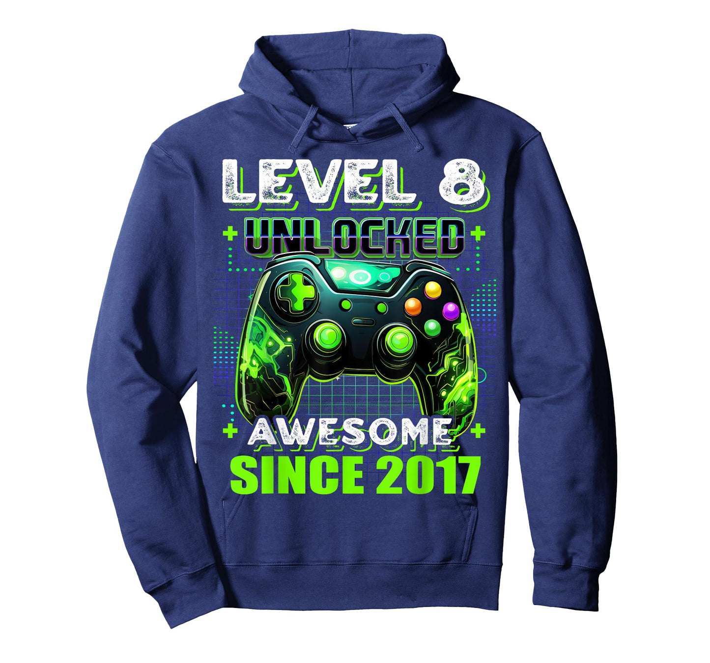 8th Birthday Boy Level 8 Gamer 8 Year Video Game Party T-Shirt