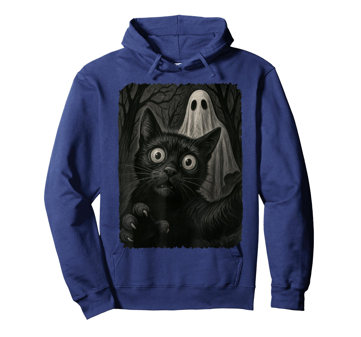 Funny Halloween Cat Selfie with Spooky Cat Ghost Lovers T-Shirt