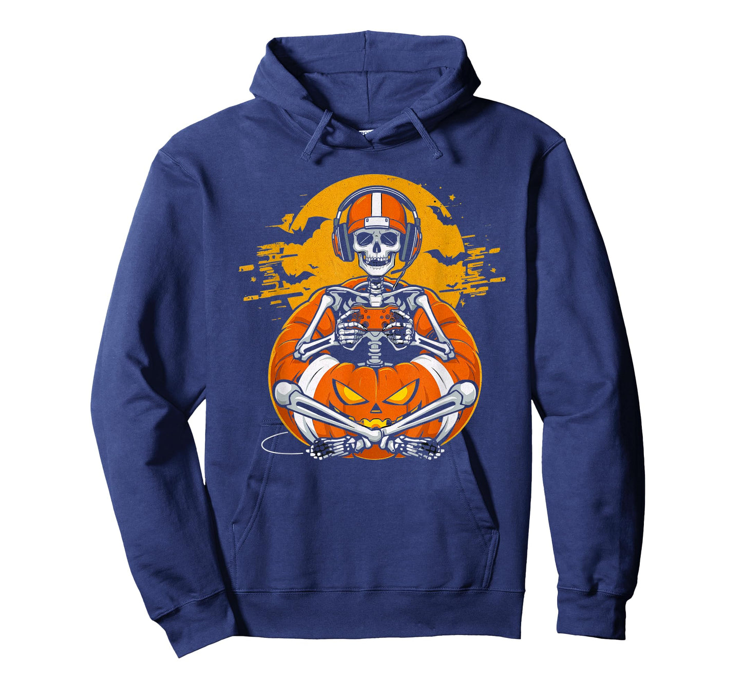 Skeleton Football Halloween Gamer Video Gaming Boys Men Kids T-Shirt