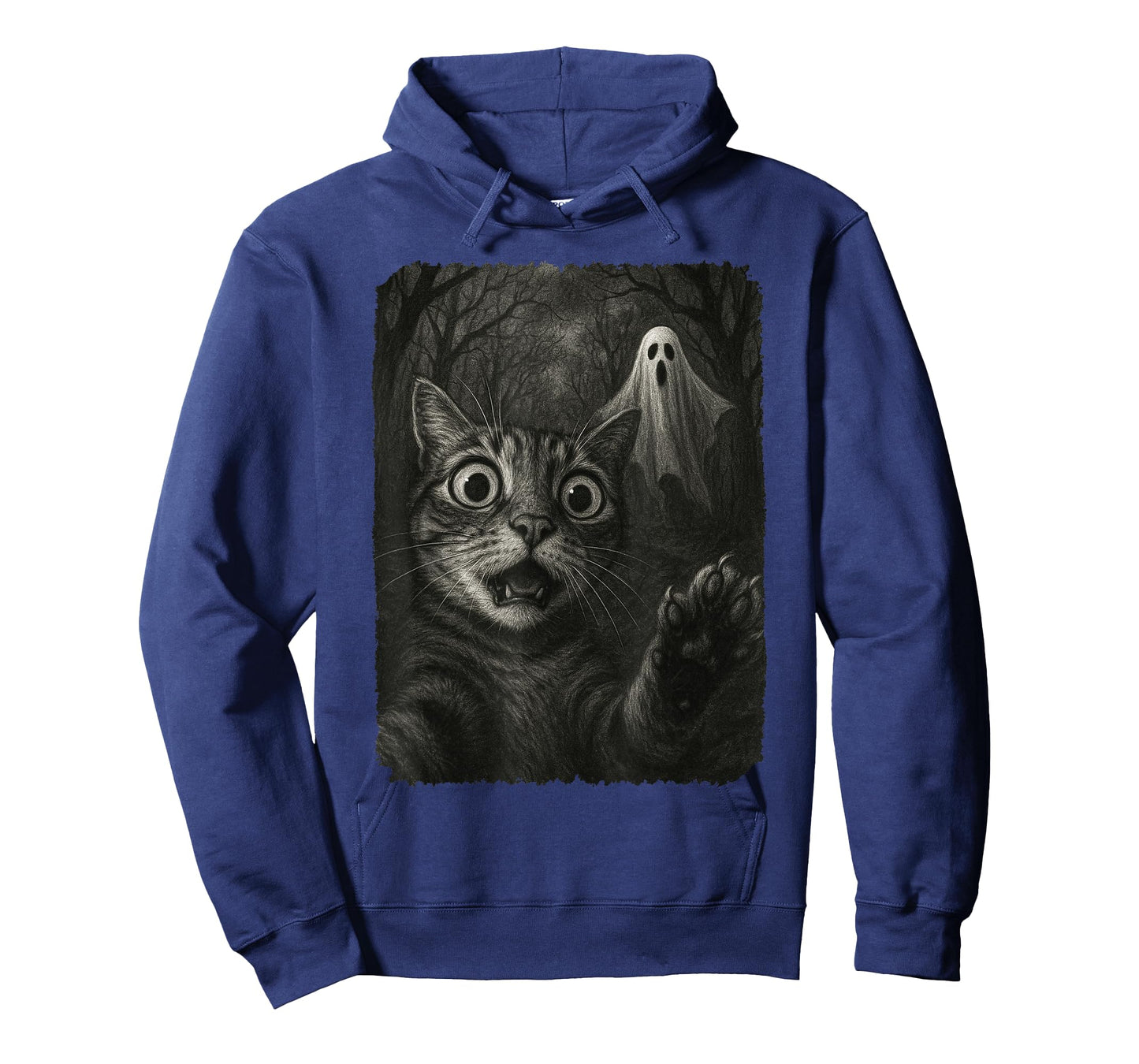 Funny Halloween Cat Selfie with Spooky Cat Ghost Lovers T-Shirt