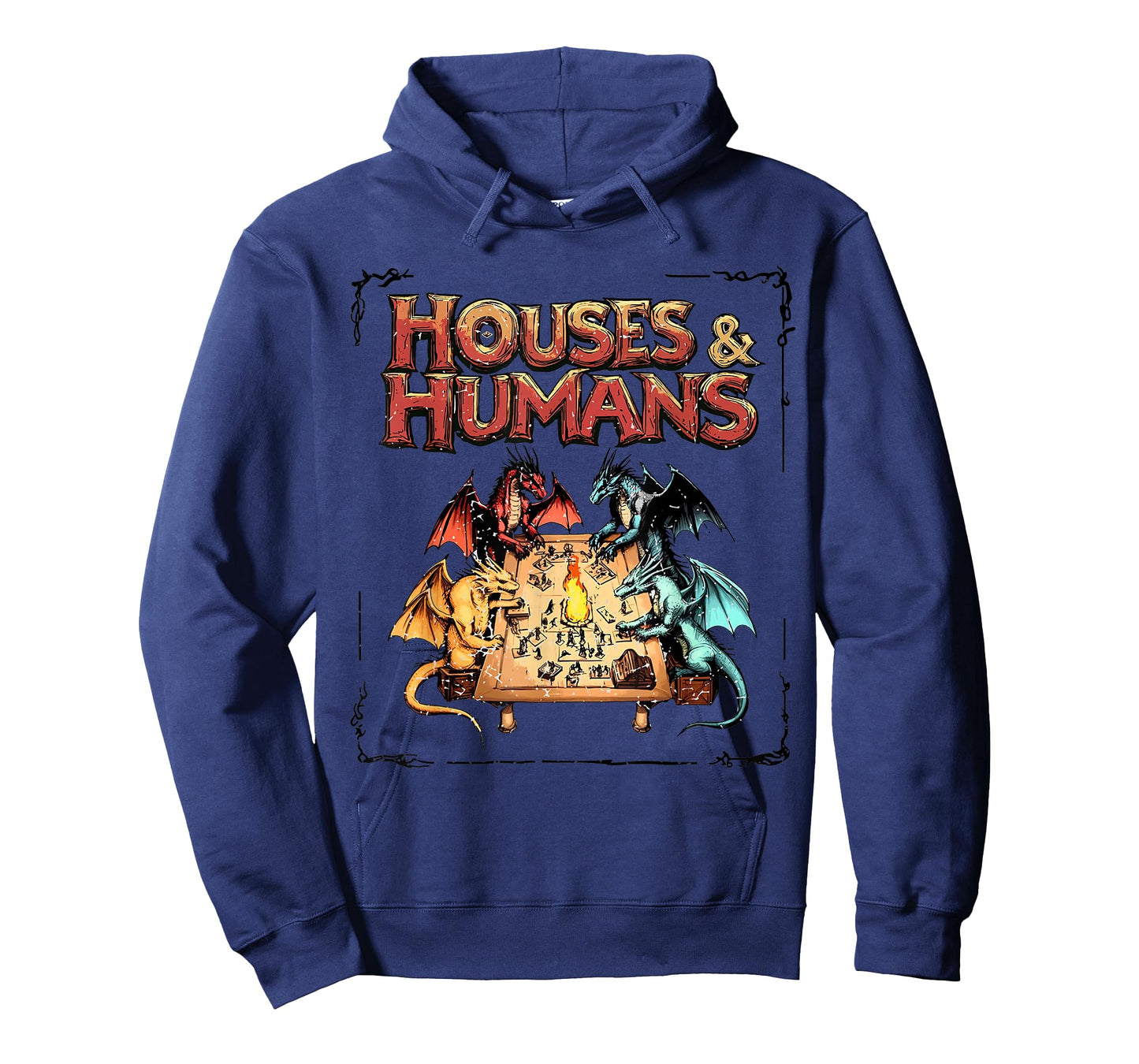 Houses and Humans Vintage Retro 90s Joke Gaming D20 T-Shirt