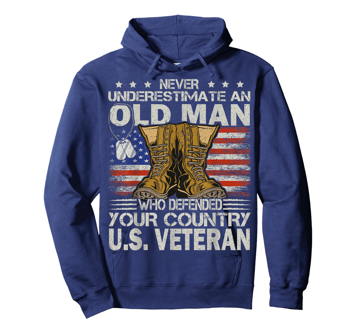 Veteran & Father's Day designs US Veteran veterans day Us Patriot T-Shirt, Black