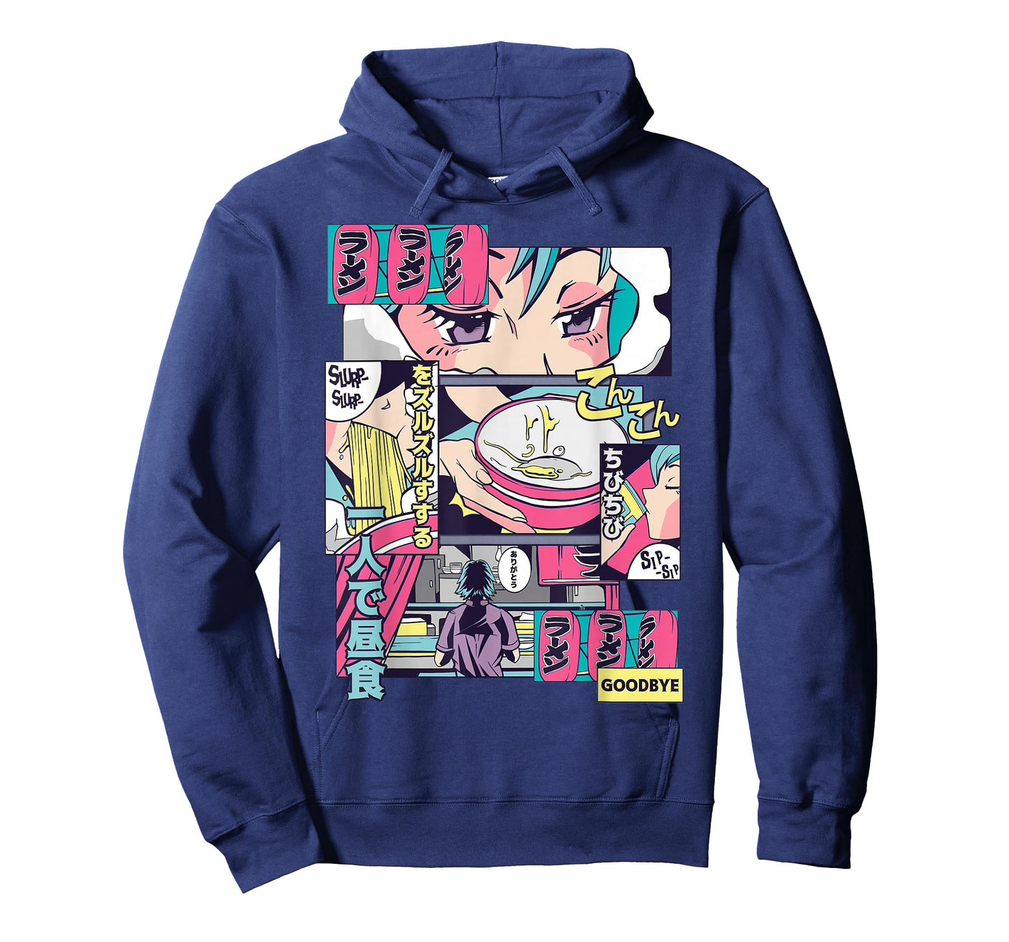 90s Japanese Vintage Kawaii Ramen Anime Manga Girl T-Shirt
