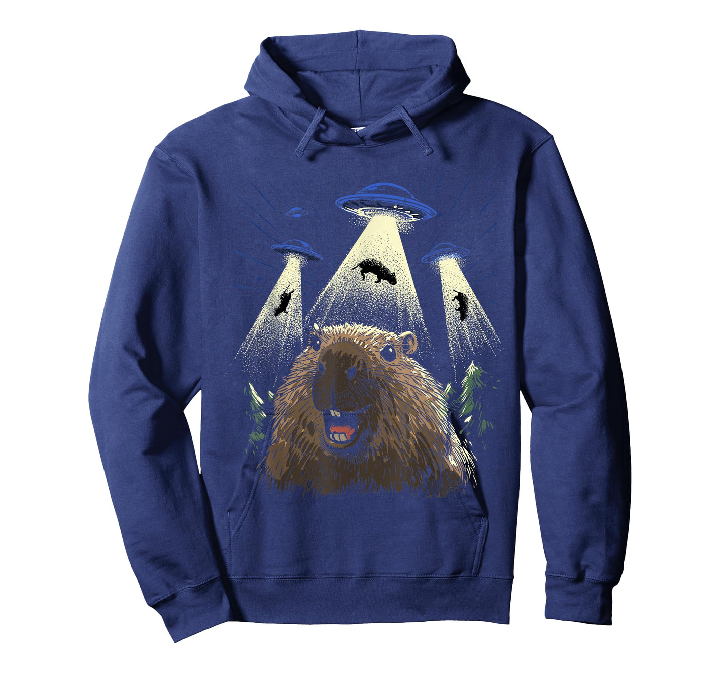 Alien Capybara Shirt Invasion Capybara Selfie UFO Abduction T-Shirt