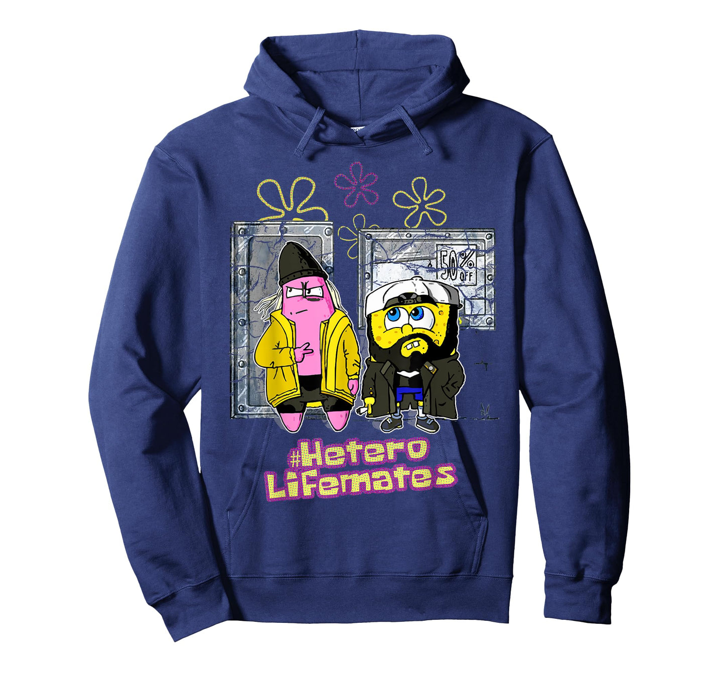 Kevin Smith Jay & Silent Bob Remix Sponge Retro 90s Mashup T-Shirt