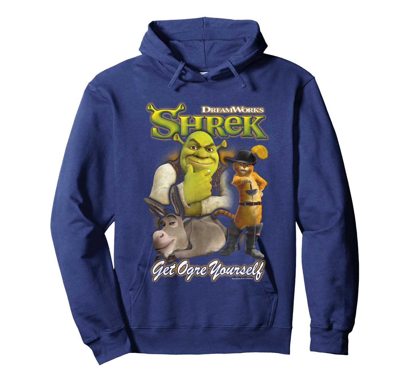 Shrek Get Ogre Yourself Donkey Shrek Puss in Boots 90's Logo T-Shirt