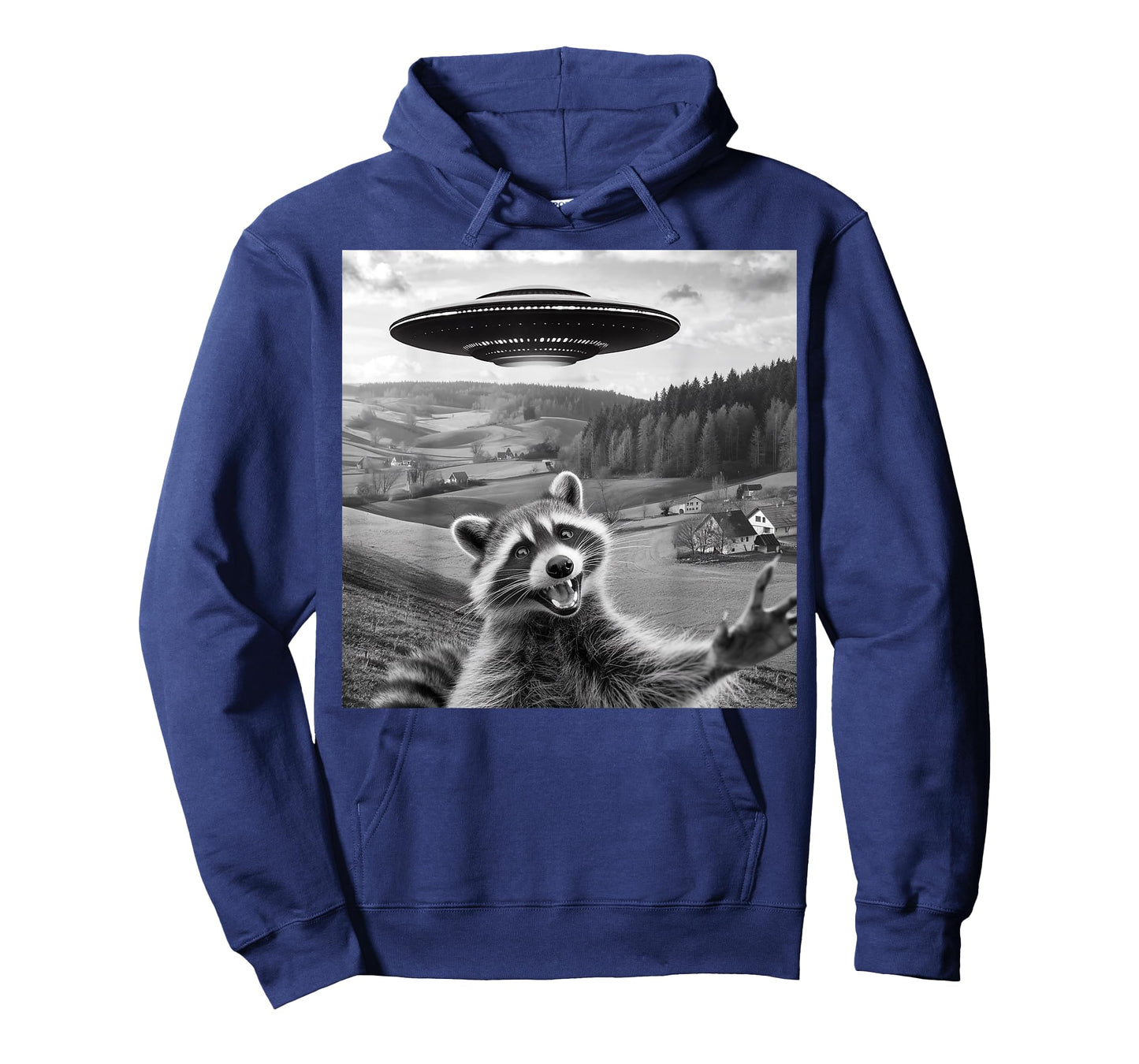 Raccoon Selfie With Alien UFO Funny Gifts For Men Women Kids T-Shirt
