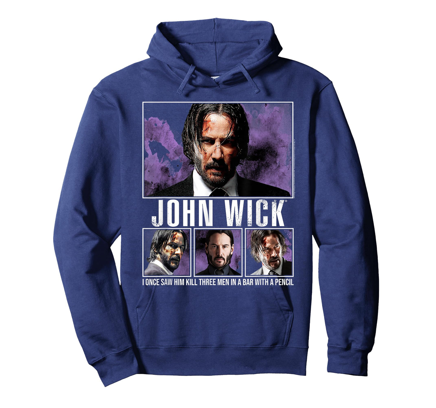 John Wick Purple Smoke Photo Collage Action Movie T-Shirt