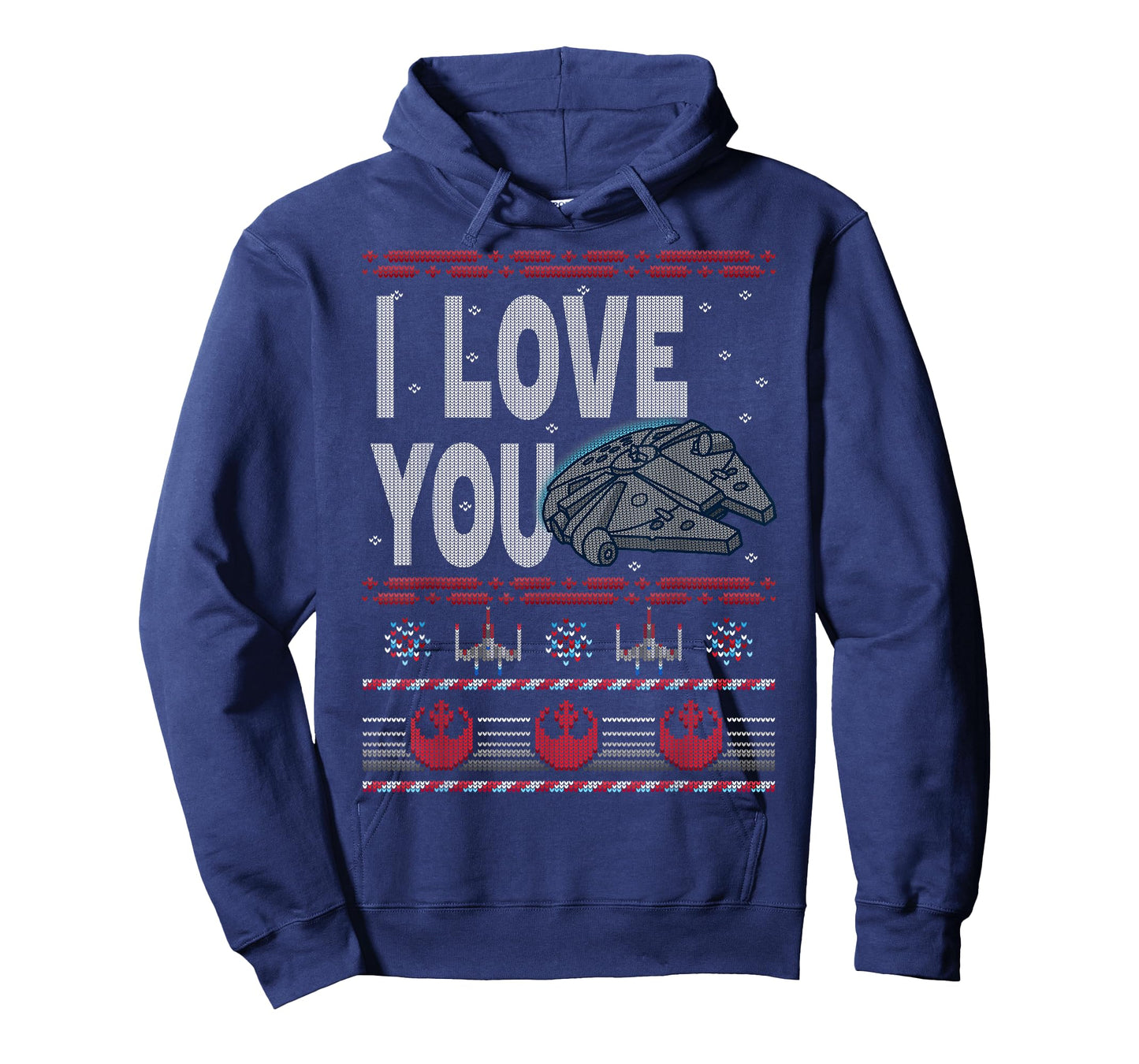 Star Wars Falcon I Love You Ugly Christmas Sweater T-Shirt T-Shirt