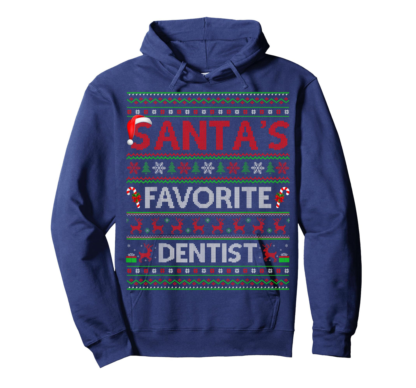 Santa Favorite Dentist Ugly Christmas Sweaters Funny Xmas T-Shirt