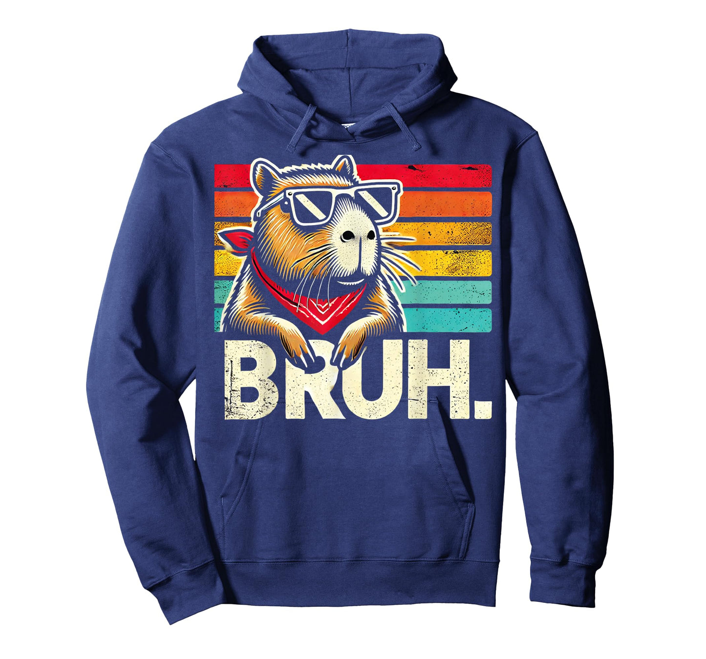 Gaming Capybara Bruh Retro Vintage Funny BRUH Kids Boys Girl T-Shirt