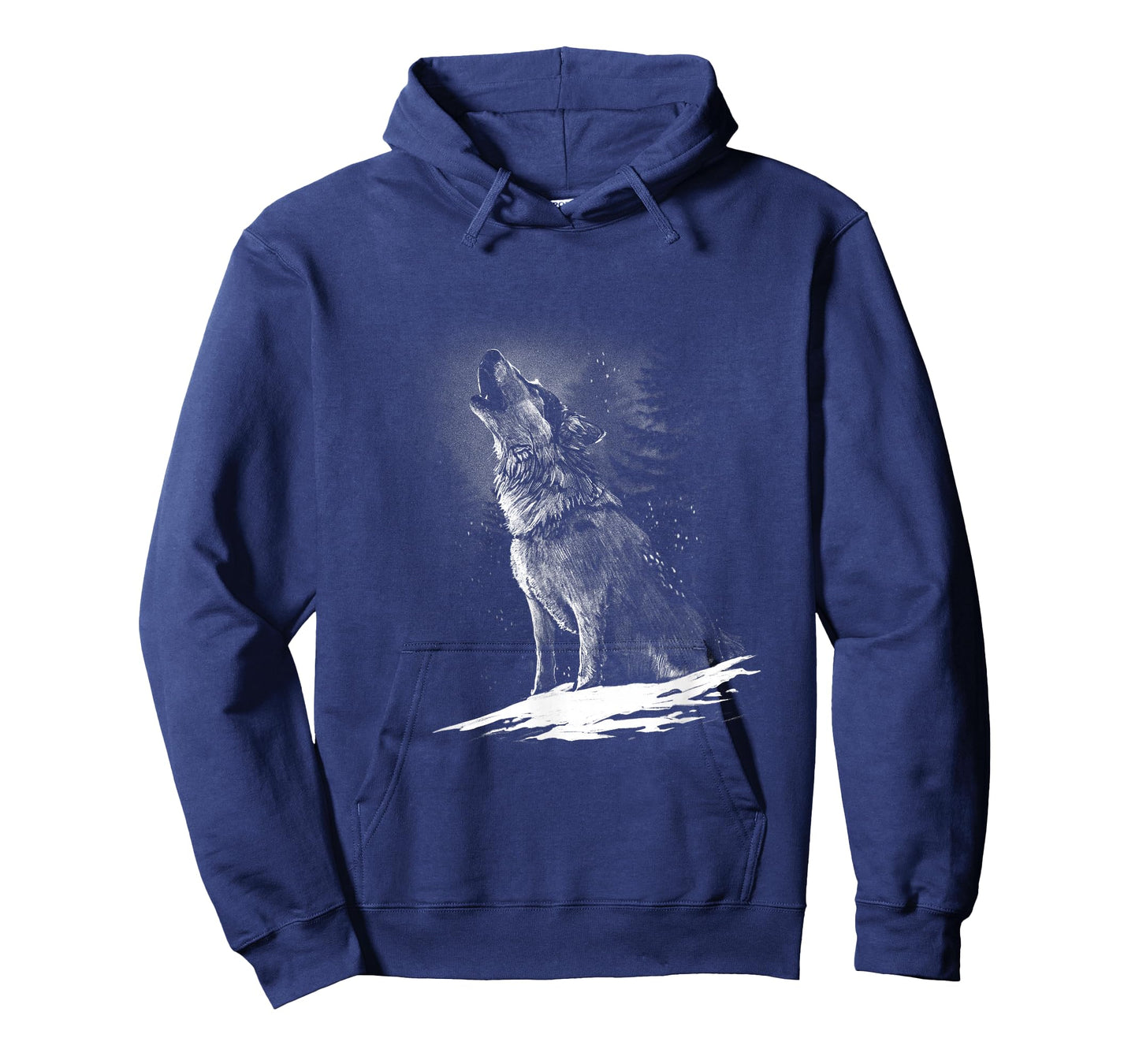 Wolf Howling at Moon Beautiful Realistic Animal Graphic T-Shirt