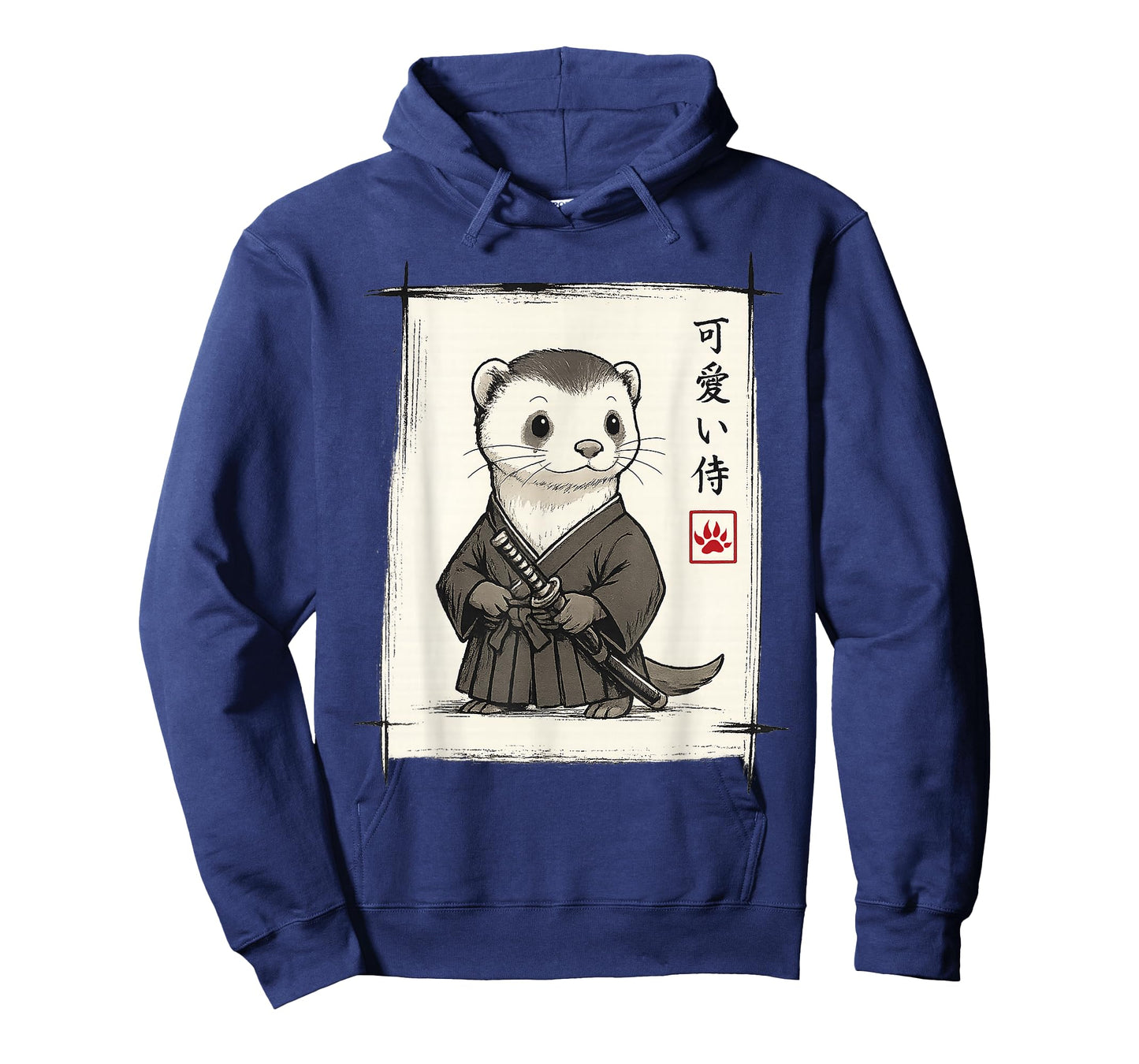 Samurai Ferret Japanese Art Anime Funny Gifts Men Women Kid T-Shirt