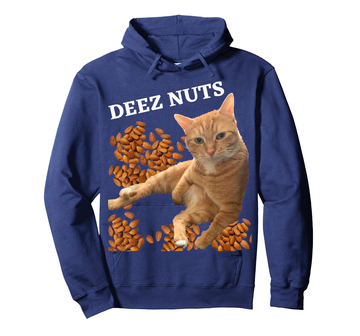 Funny Cat Deez Nuts Joke T-Shirt