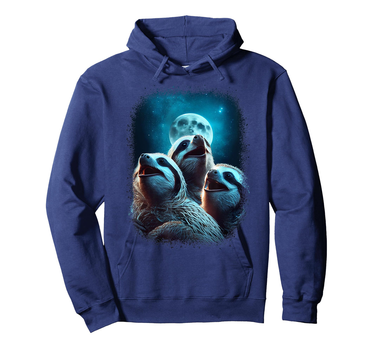 Sloth Howling At The Moon Funny Wild Animal Pet Sloth Lover T-Shirt