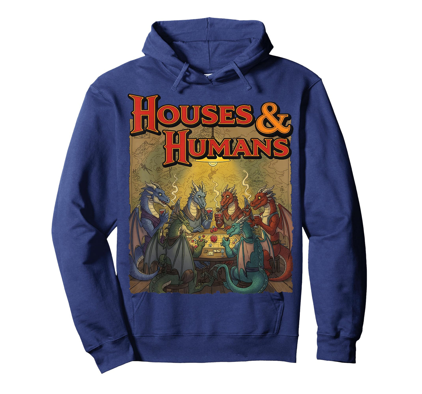 Gaming Houses Humans Funny Rpg Parody Gamer Men Boys Kids T-Shirt