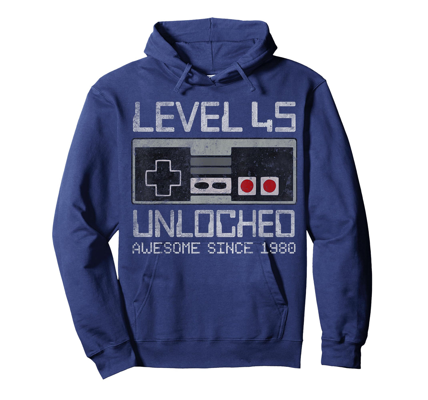Level 45 Unlocked 45th Birthday 45 Year Old Video Gamer Men T-Shirt