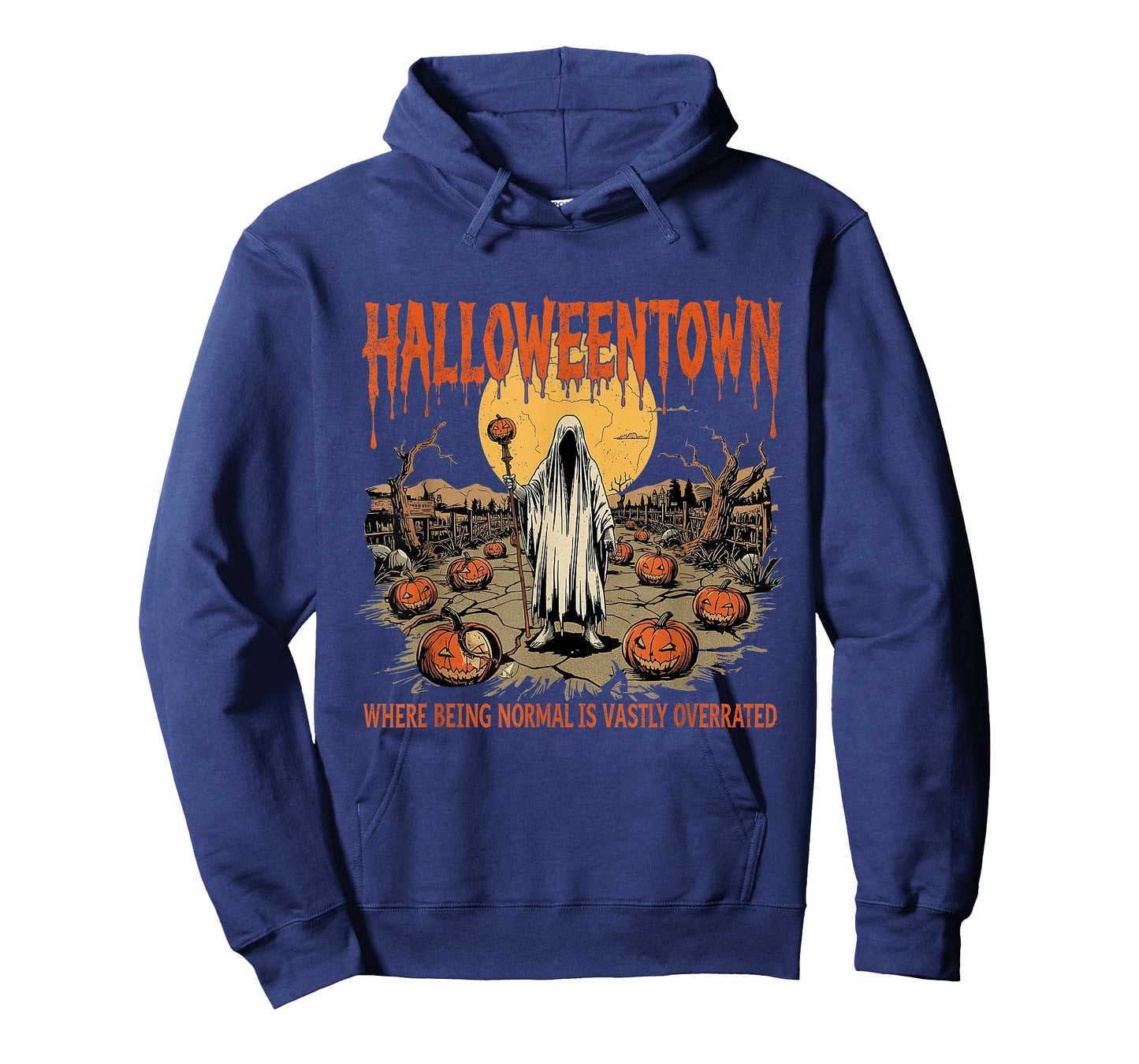 Halloween Creepy Ghost Town Where Normal Is Overrated Art T-Shirt