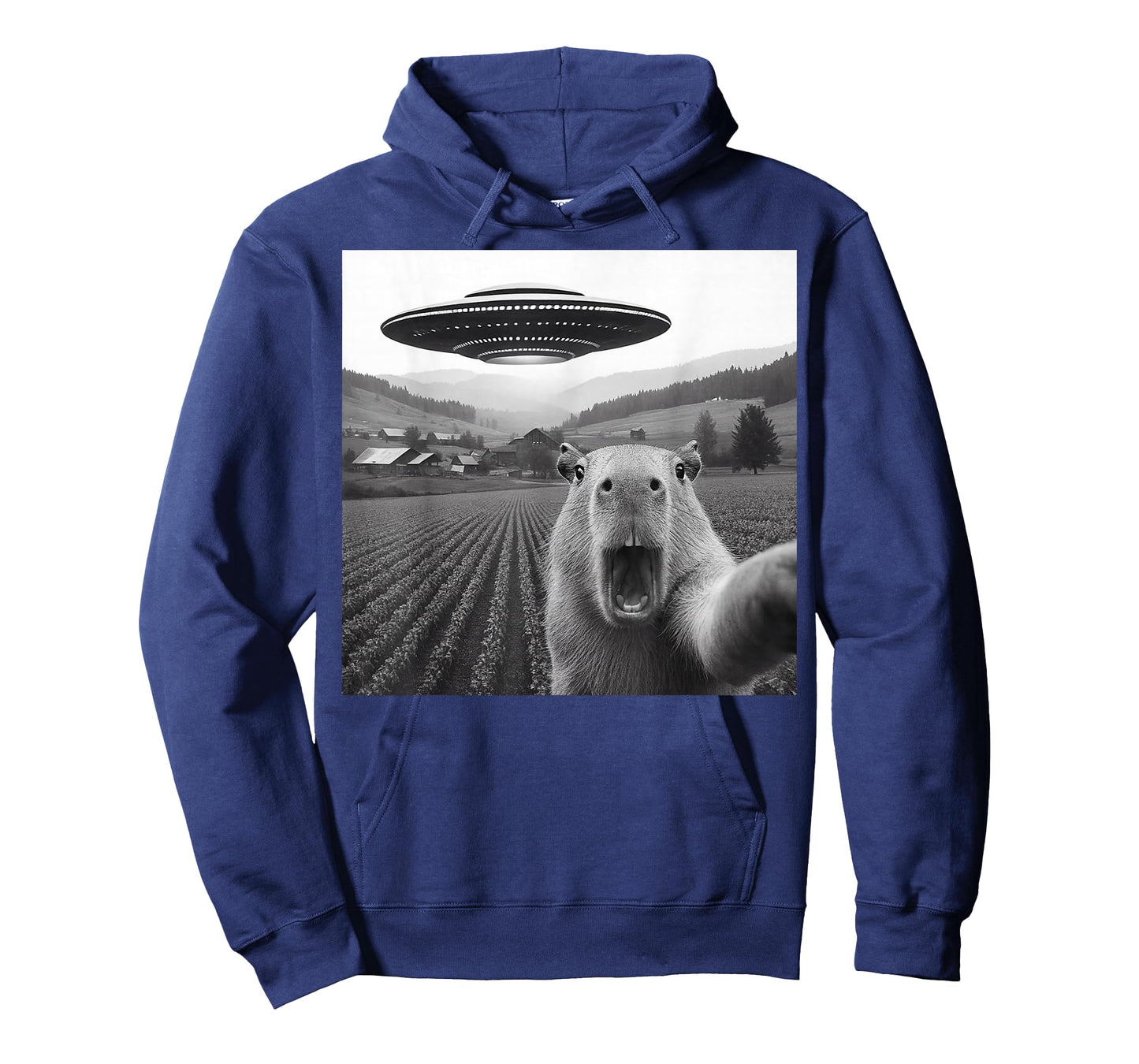Capybara Selfie with Alien Funny Capybaras Men Women Kid T-Shirt