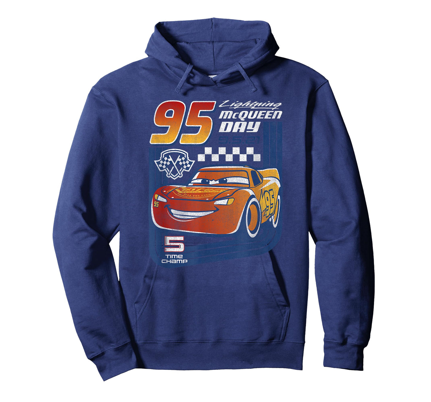 Disney Pixar Cars Lightning McQueen Trading Card T-Shirt Small